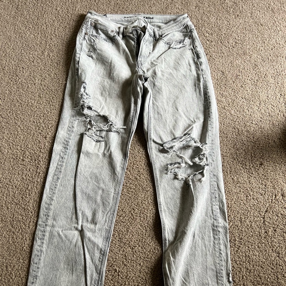 American Eagle Outfitters Light Gray Jeans
